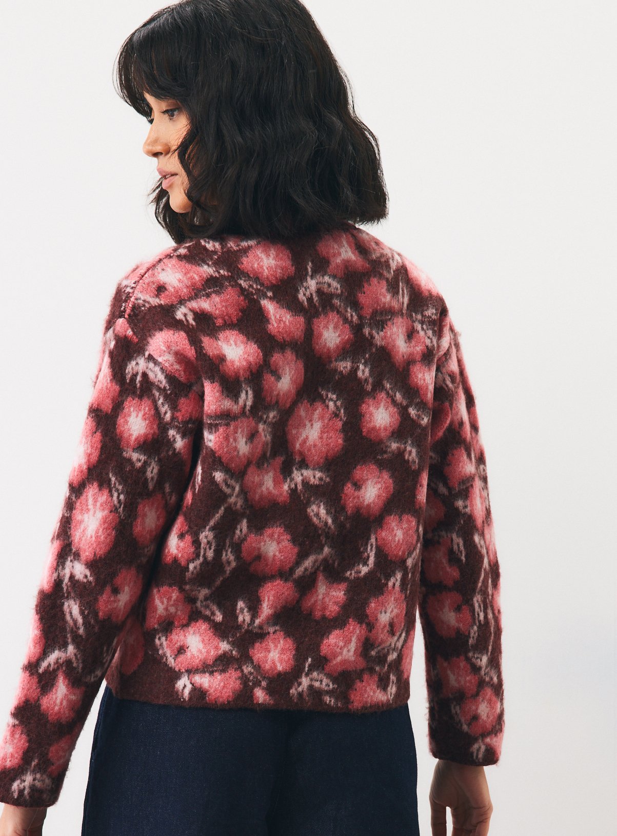Floral Frogging Cardigan XL - Image 4 thumbnail